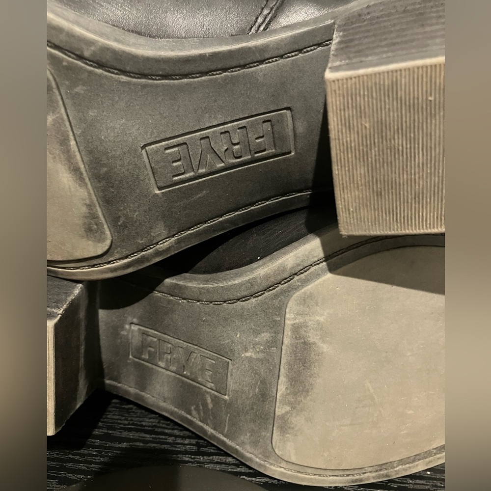 Frye boots double zipper 10M Black - Picture 10 of 14